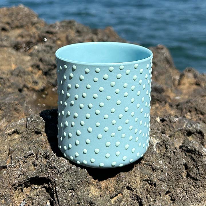 “Dots”Aqua on Turquoise Maxi